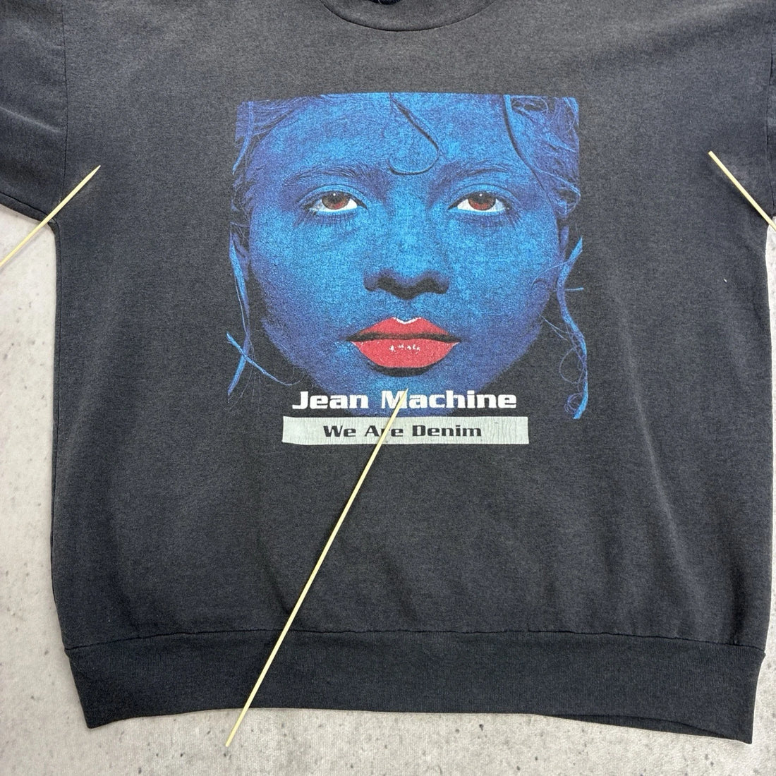 Vintage Jean Machine We Are Denim Promo Crewneck Sweatshirt Size XL 90s