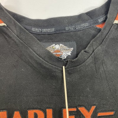 Harley Davidson Motorcycles V-Neck Sweatshirt Size Large Biker