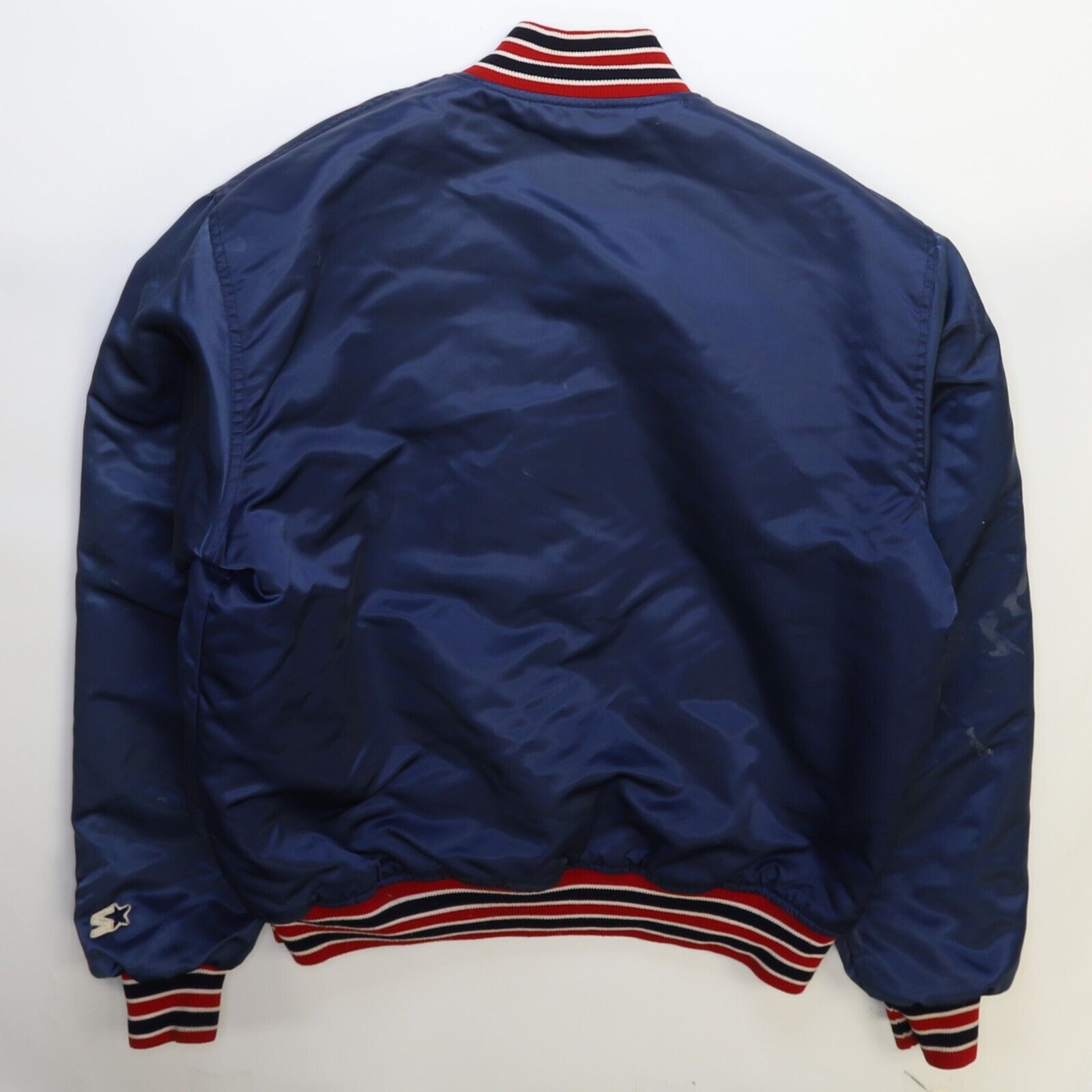 Vintage outlet Boston Red Sox Blue Satin Starter Bomber Jacket