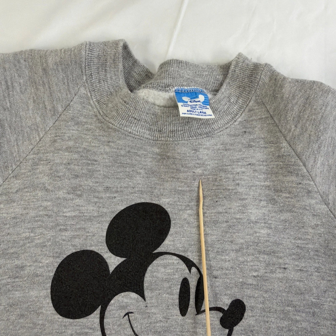 Vintage Mickey Mouse Disney Crewneck Sweatshirt Size Large 80s 90s