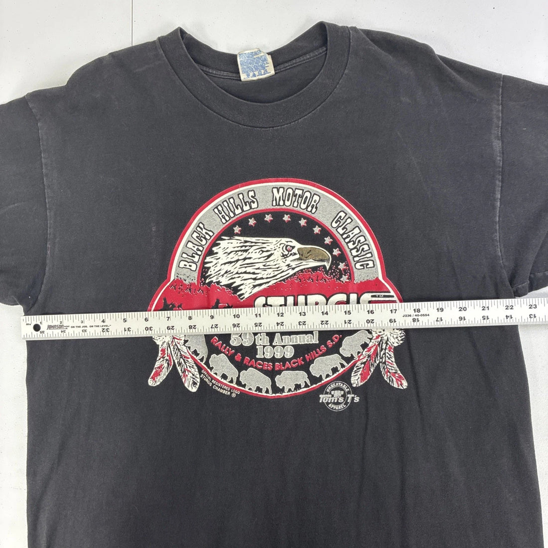 Vintage 59th Annual Sturgis Rally Black Hills Classic Eagle T-Shirt XL 1999 90s