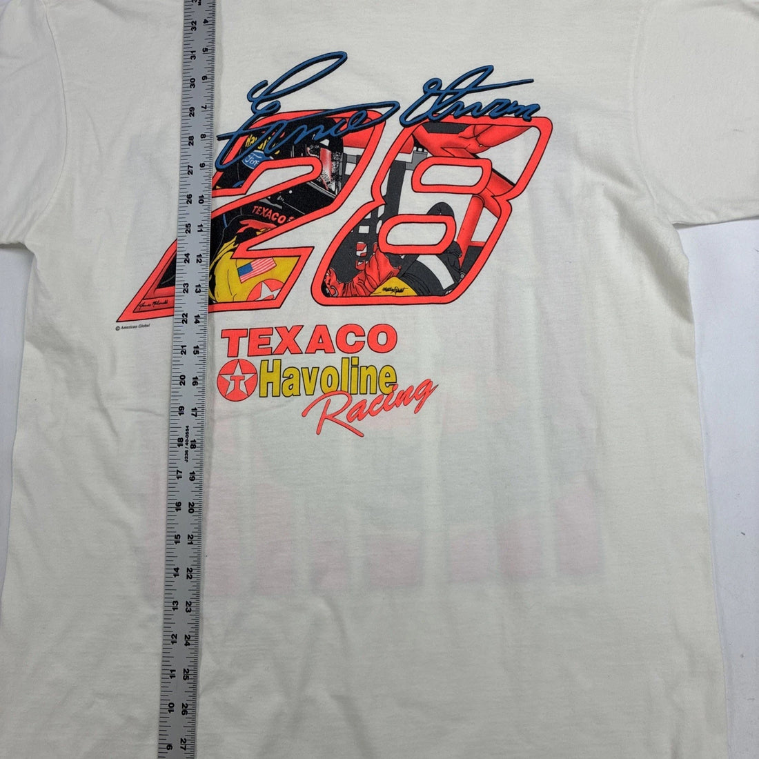 Vintage Ernie Irvan Texaco Havoline Racing T-Shirt Size XL 90s