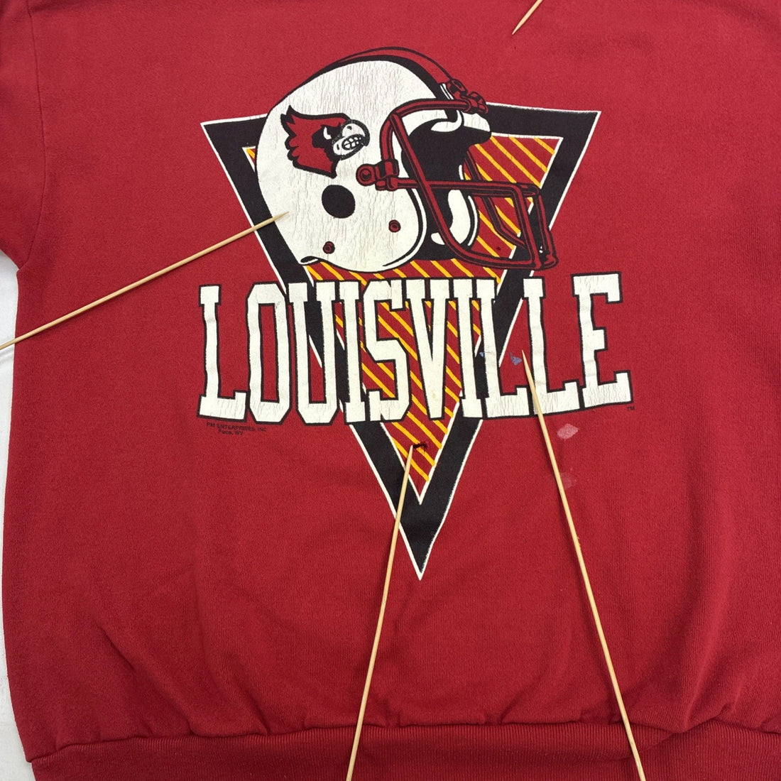 Vintage Louisville Cardinals Football Crewneck Sweatshirt Size XL NCAA