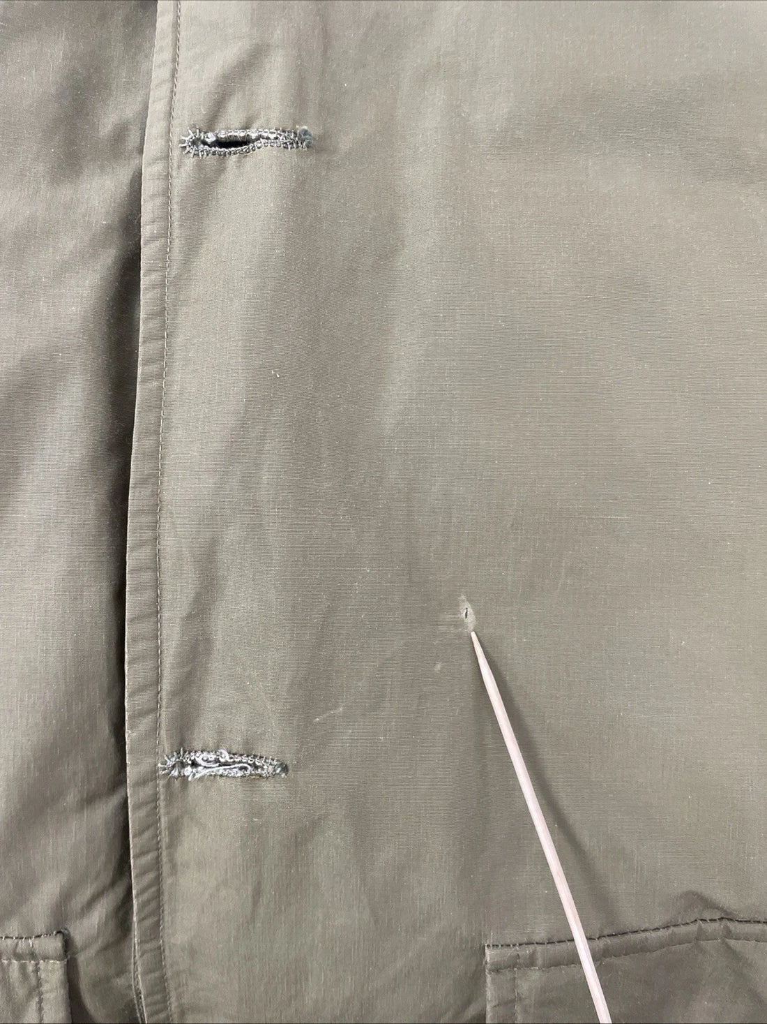 Vintage Eddie Bauer Parka Coat Jacket Size Large Green Goose Down Insulated