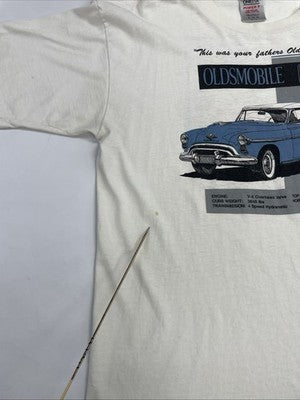 Vintage Oldsmobile T-Shirt Size XL Cars Auto Double Sided 90s