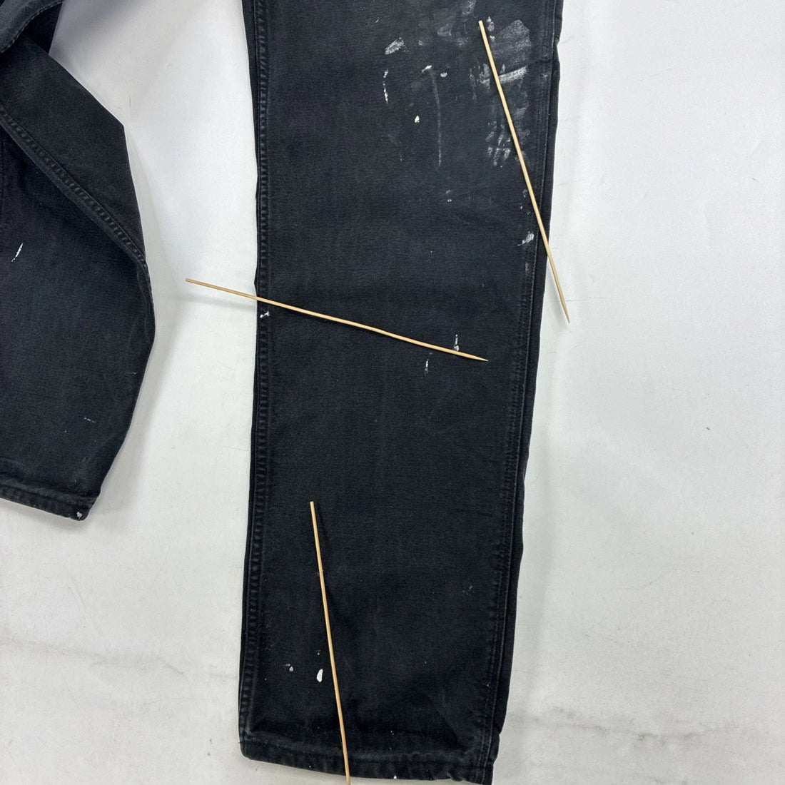Carhartt Canvas Carpenter Work Pants Size 36 X 36 Black