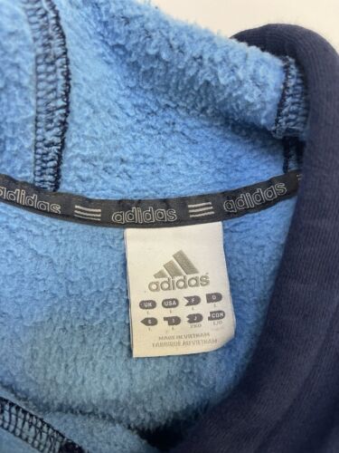 Vintage Adidas Sweatshirt Hoodie Size Large Blue