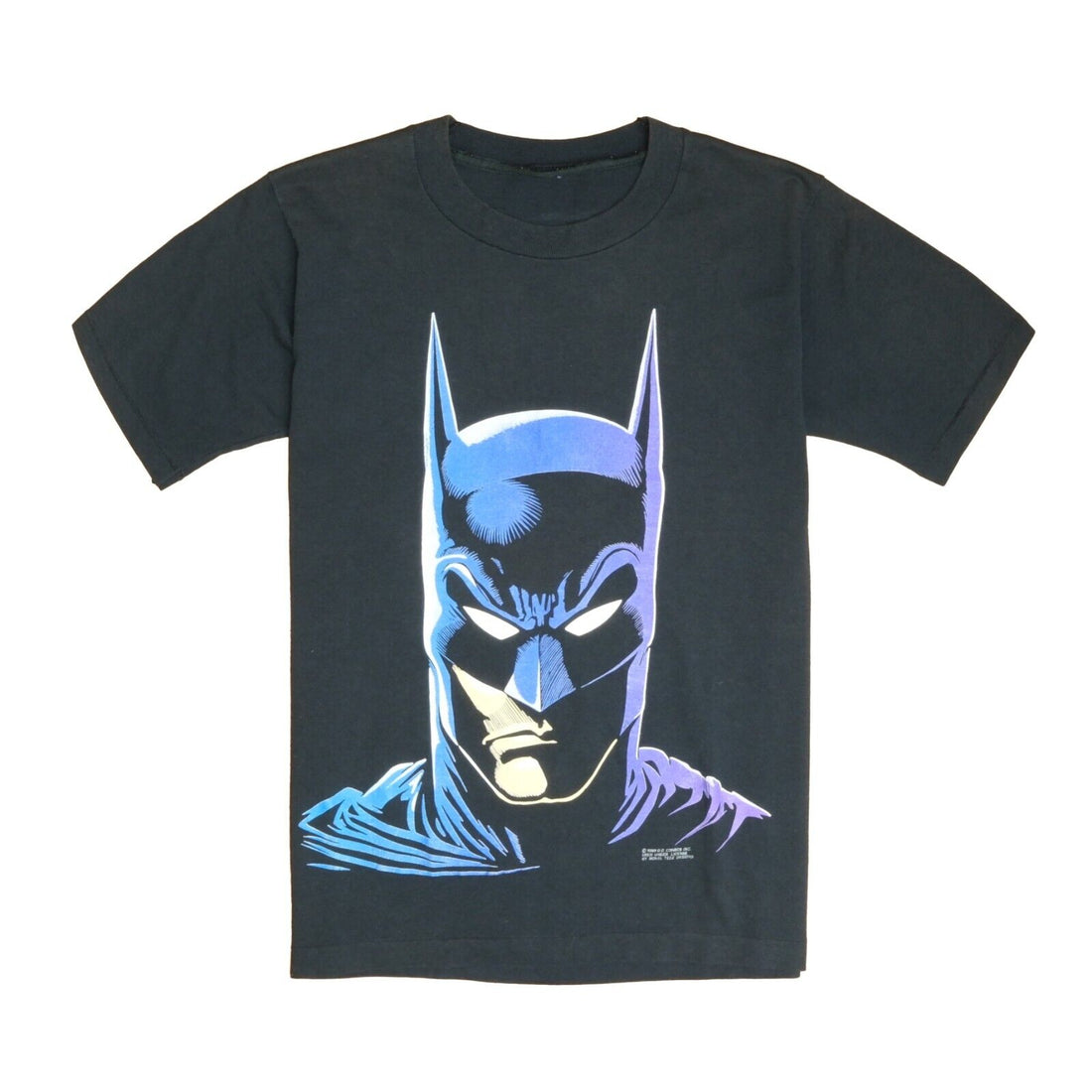 Vintage Batman DC Comics T-Shirt Size Small Black 1989 80s
