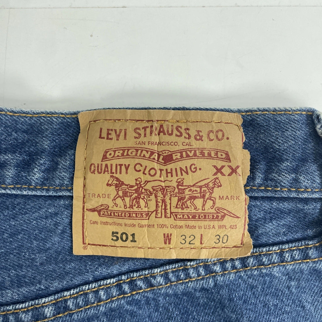 Vintage Levi Strauss & Co 501 Denim Jeans Pants Size 32 X 30 Blue