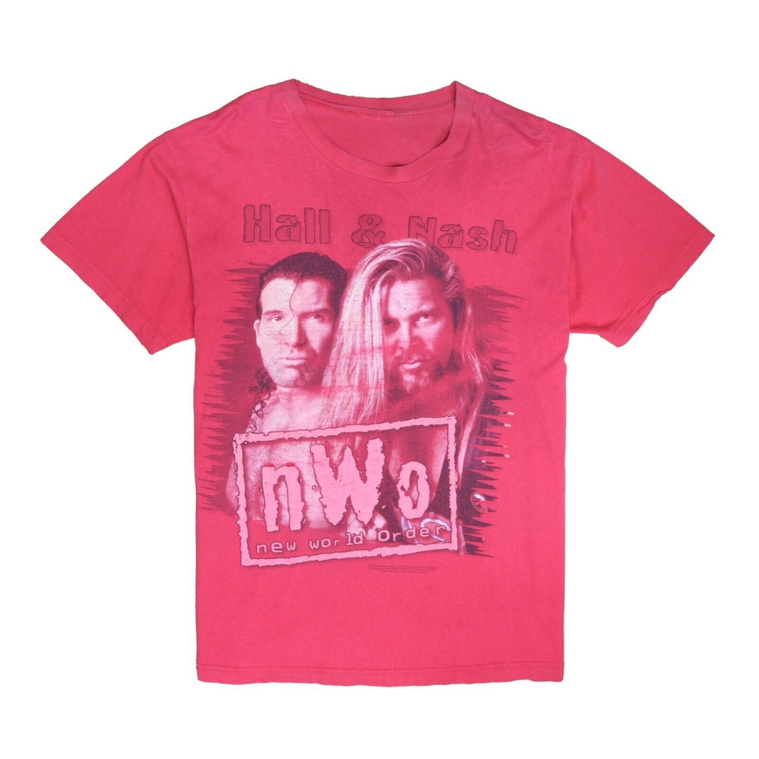 Vintage Kevin Nash Scott Hall NWO Wrestling T-Shirt Size Medium 1998 90s WWF