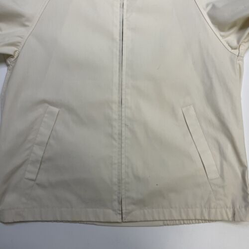 Vintage London Fog Harrington Bomber Jacket Size 38 White