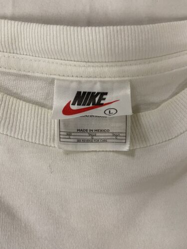 Vintage Nike Eat Drink Run Long Sleeve T-Shirt Size Large White 90s