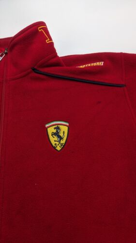 Vintage Ferrari Fleece Jacket Size XL Michael Schumacher Bridgestone