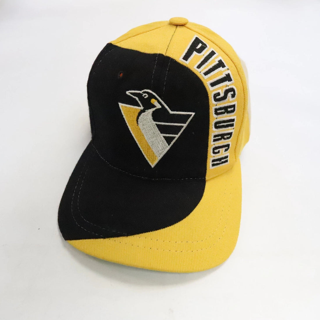 Vintage Pittsburgh Penguins Blockhead Snapback Hat OSFA NHL