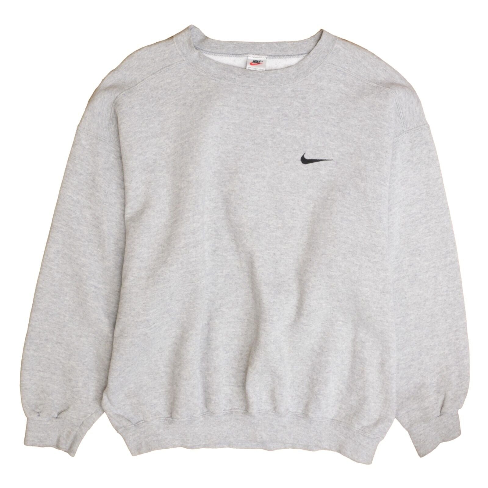 Vintage Nike Sweatshirt Crewneck Size Large Gray Embroidered Swoosh 90s