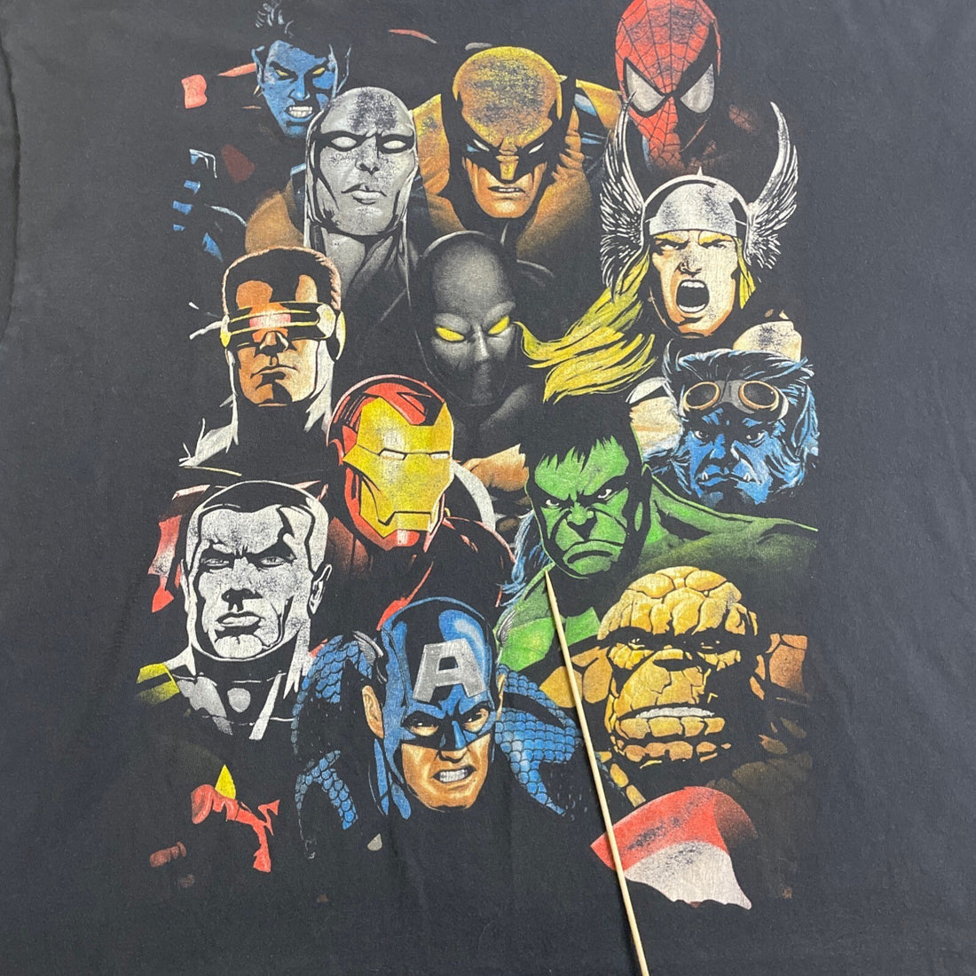 Vintage Marvel Mad Engine T-Shirt Size 2XL X-Men Spider-Man Hulk Iron Man