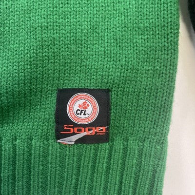Saskatchewan Roughriders 1/4 Zip Pullover Sweater Size Medium CFL