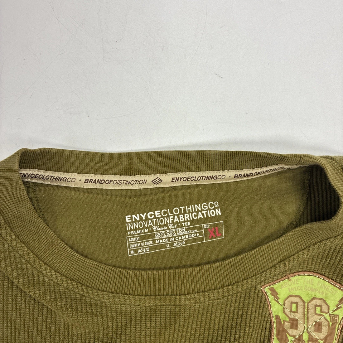 Enyce Thermal Long Sleeve T-Shirt Size XL Y2K