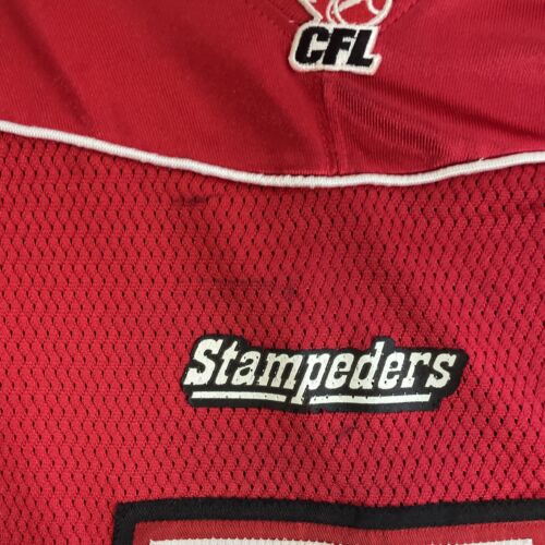 Vintage Calgary Stampeders Rob Maver Reebok Jersey Size Large CFL