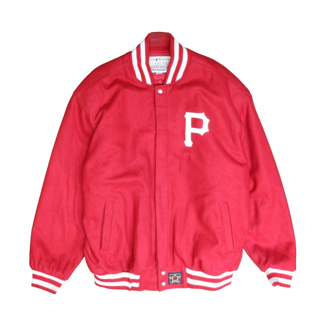 Vintage Philadelphia Phillies Jeff Hamilton Wool Varsity Jacket Size 2XL Red MLB