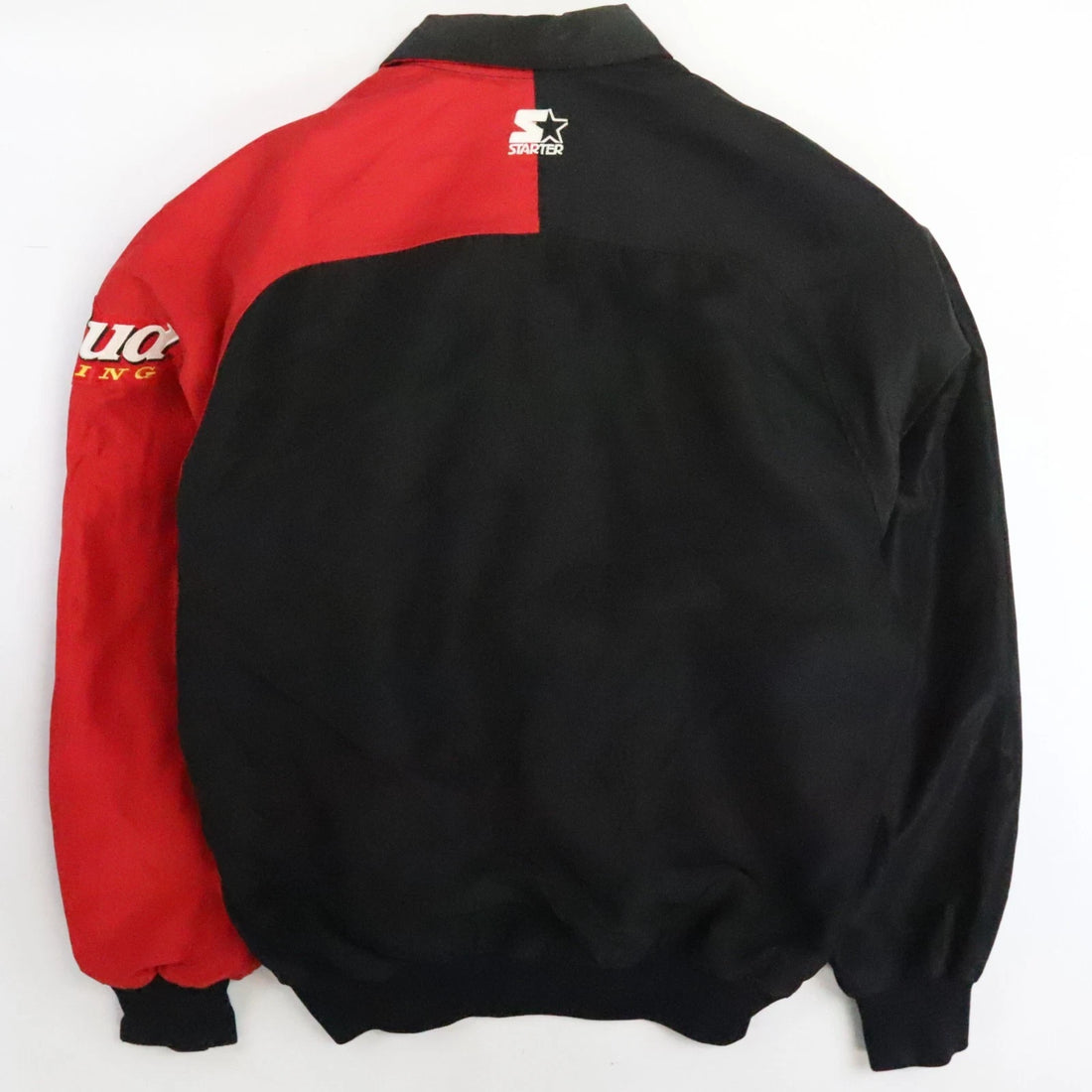 Vintage Bud Racing Starter Bomber Jacket Size Large