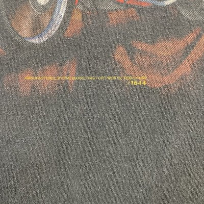Vintage Brothers In The Wind American Biker 3D Emblem T-Shirt Size XL 1992 90s