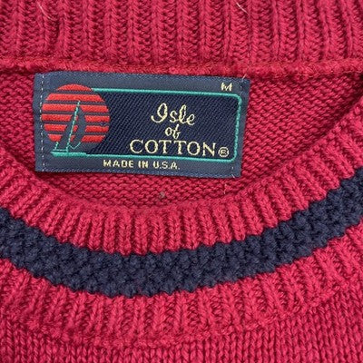 Vintage Isle Of Cotton Crewneck Sweater Size Medium