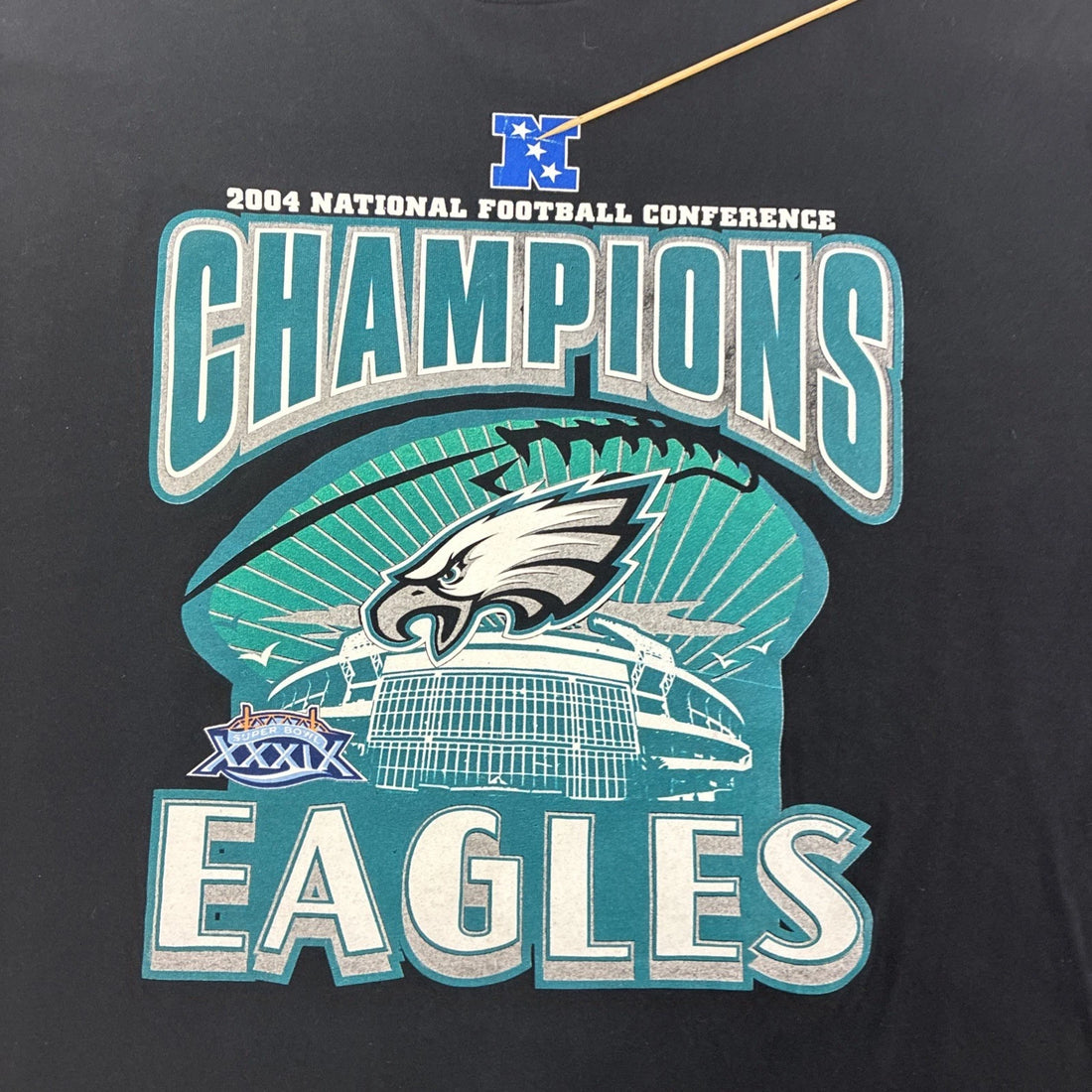 Philadelphia Eagles Super Bowl XXXIX Long Sleeve T-Shirt Size XL NFL