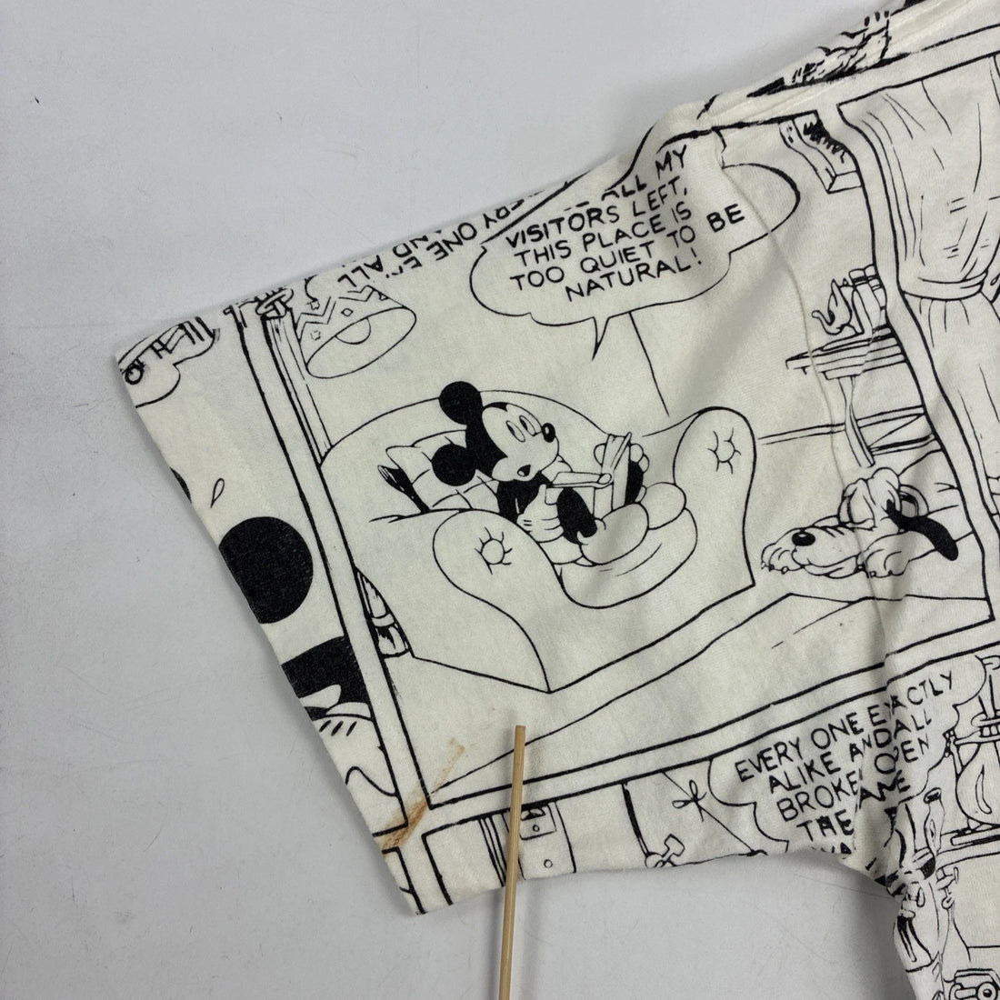 Vintage Mickey Mouse Florida Comic Strip Disney T-Shirt XL All Over Print 90s