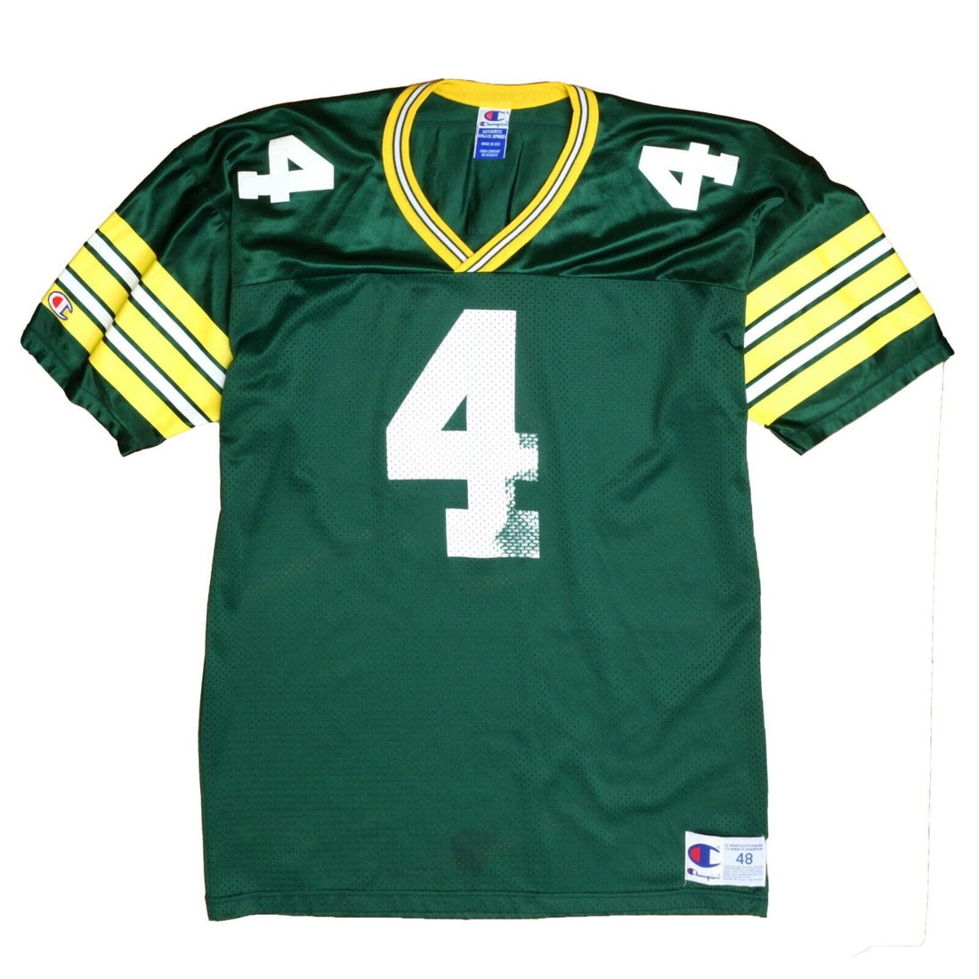 Vintage Green Bay Packers Brett Favre Champion Jersey Size 48 NFL