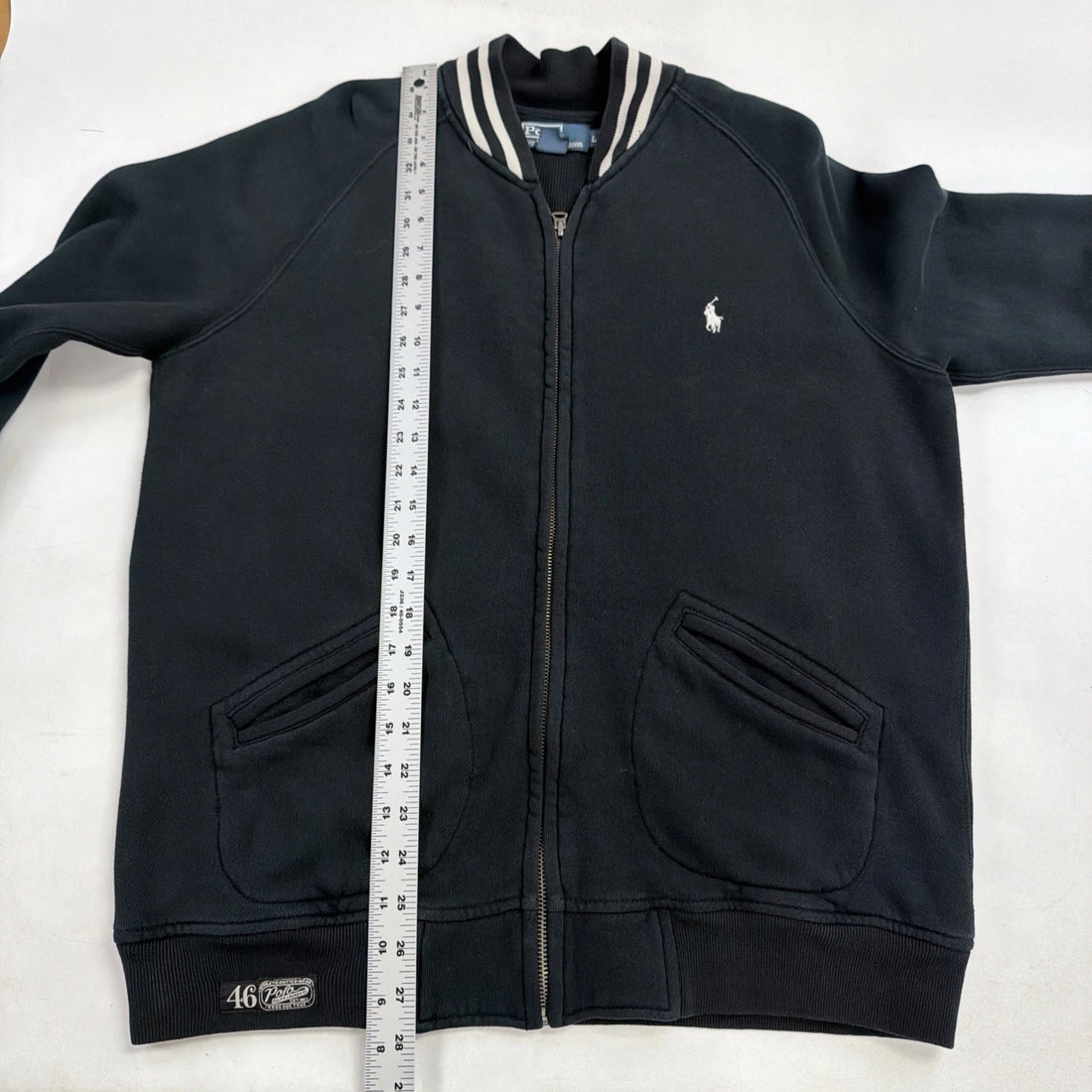 Vintage Polo Ralph Lauren Full Zip Track Jacket Sweatshirt Size Large