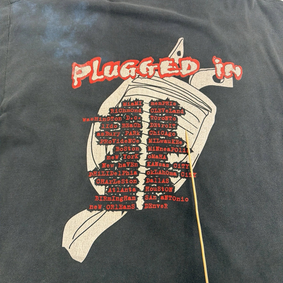 Vintage Dave Edmunds Plugged In T-Shirt Size XL 90s