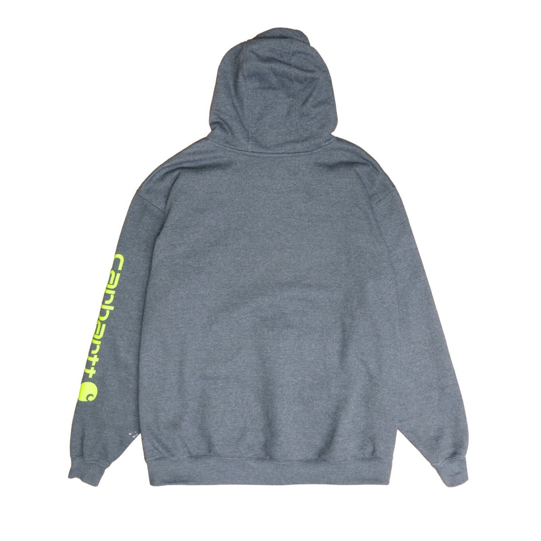 Carhartt Sweatshirt Hoodie Size XL Gray Sleeve Spell Out
