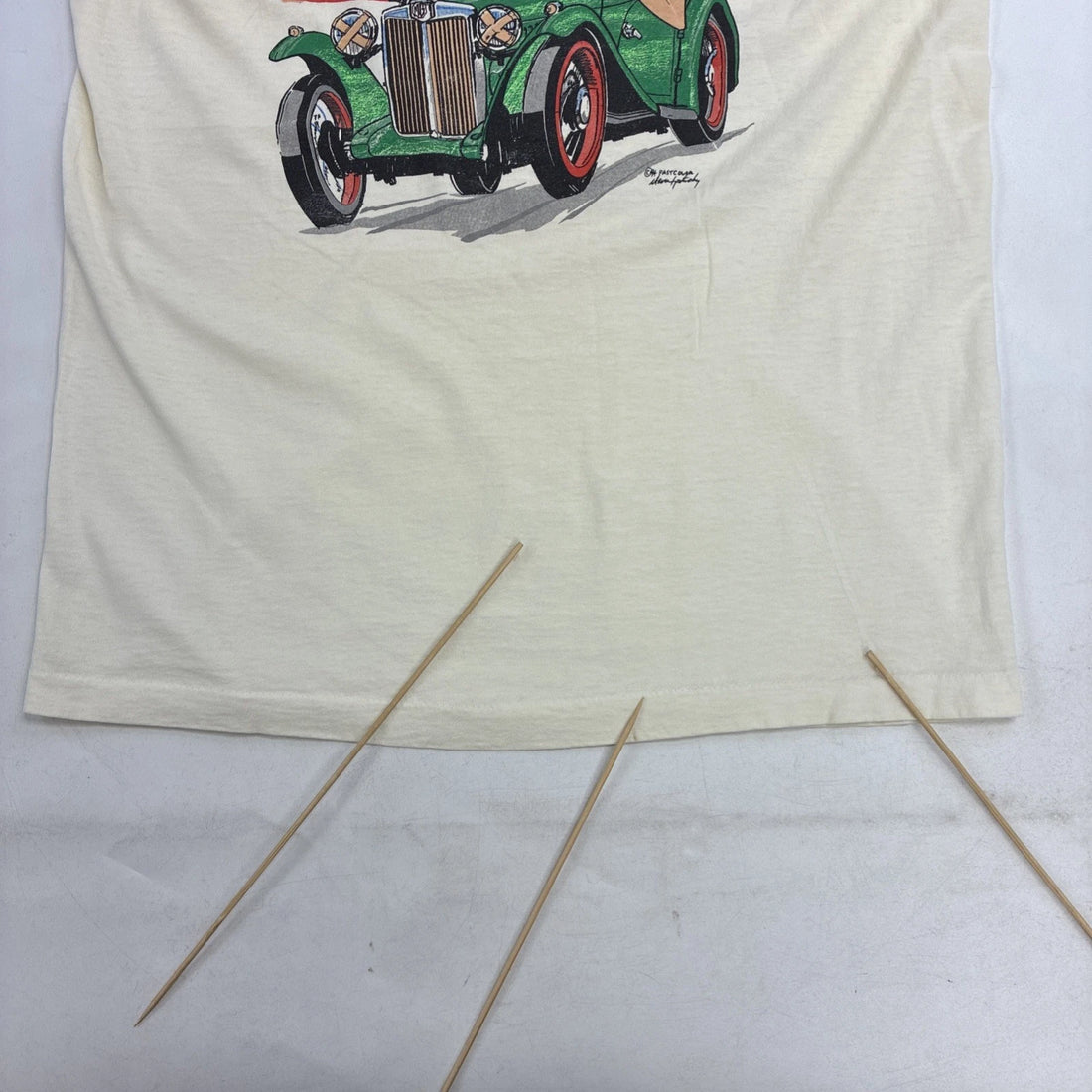 Vintage MG Racing British Classic T-Shirt Medium Double Sided 1994 90s