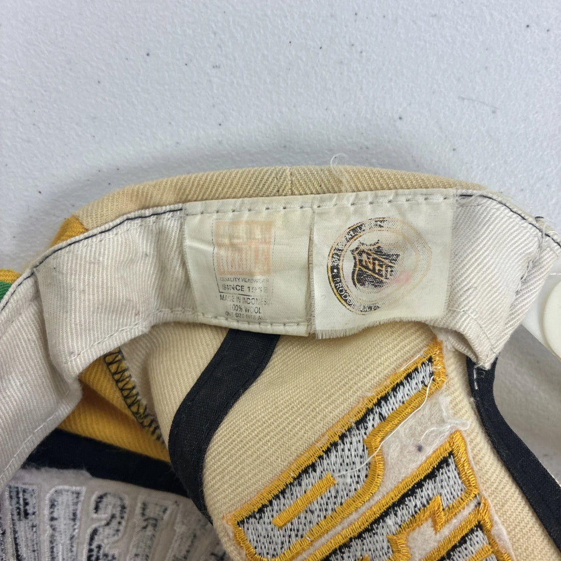 Vintage Pittsburgh Penguins Blockhead Snapback Hat OSFA NHL