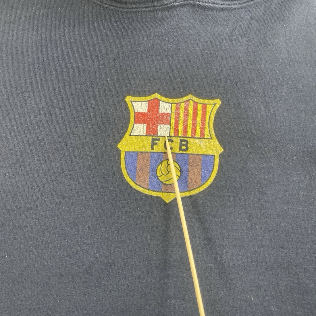 FC Barcelona Sweatshirt Hoodie Size Large Soccer Football