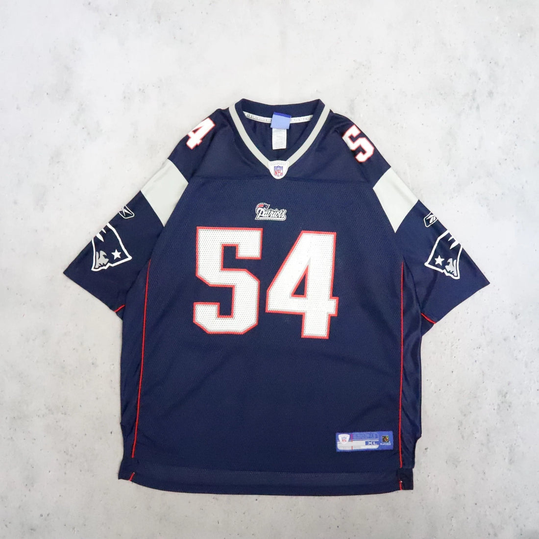 Vintage New England Patriots Tedy Bruschi Reebok Jersey Size XL NFL