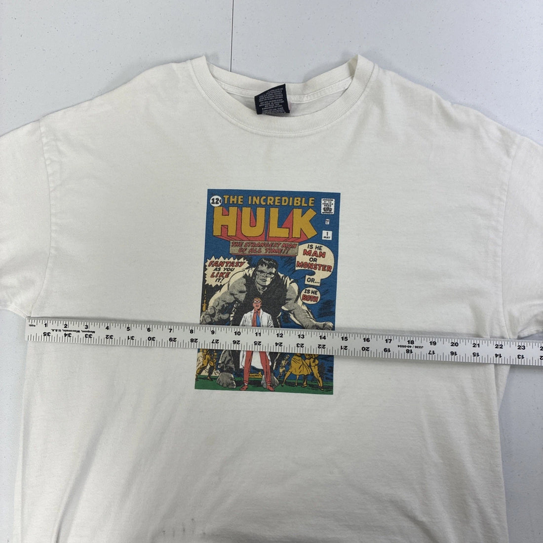 Vintage Incredible Hulk Marvel Comic Adventure City T-Shirt Size XL