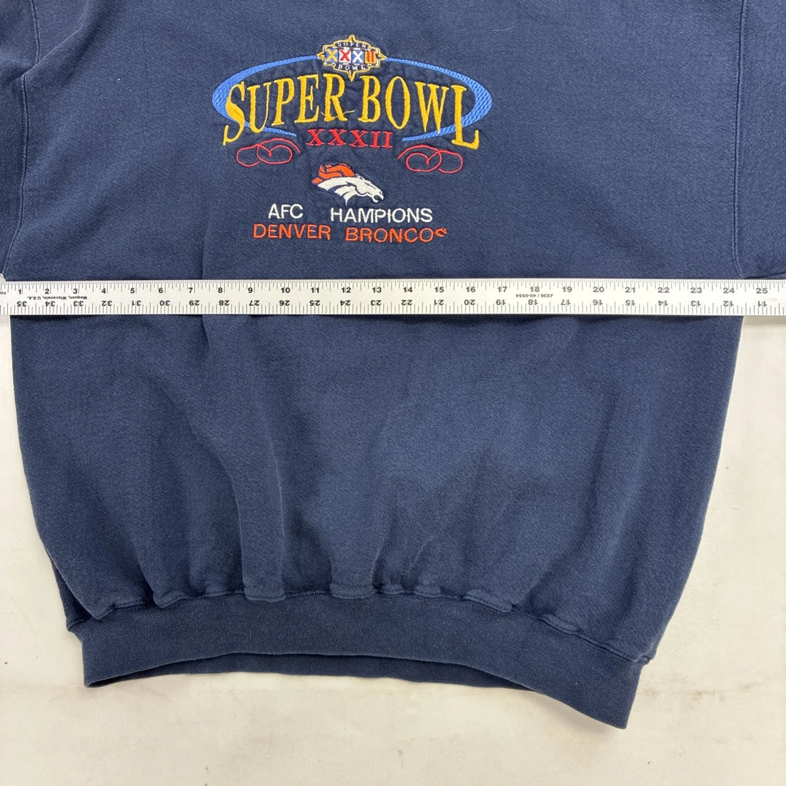 Vintage Denver Broncos Super Bowl XXXII Sweatshirt Crewneck Size Large