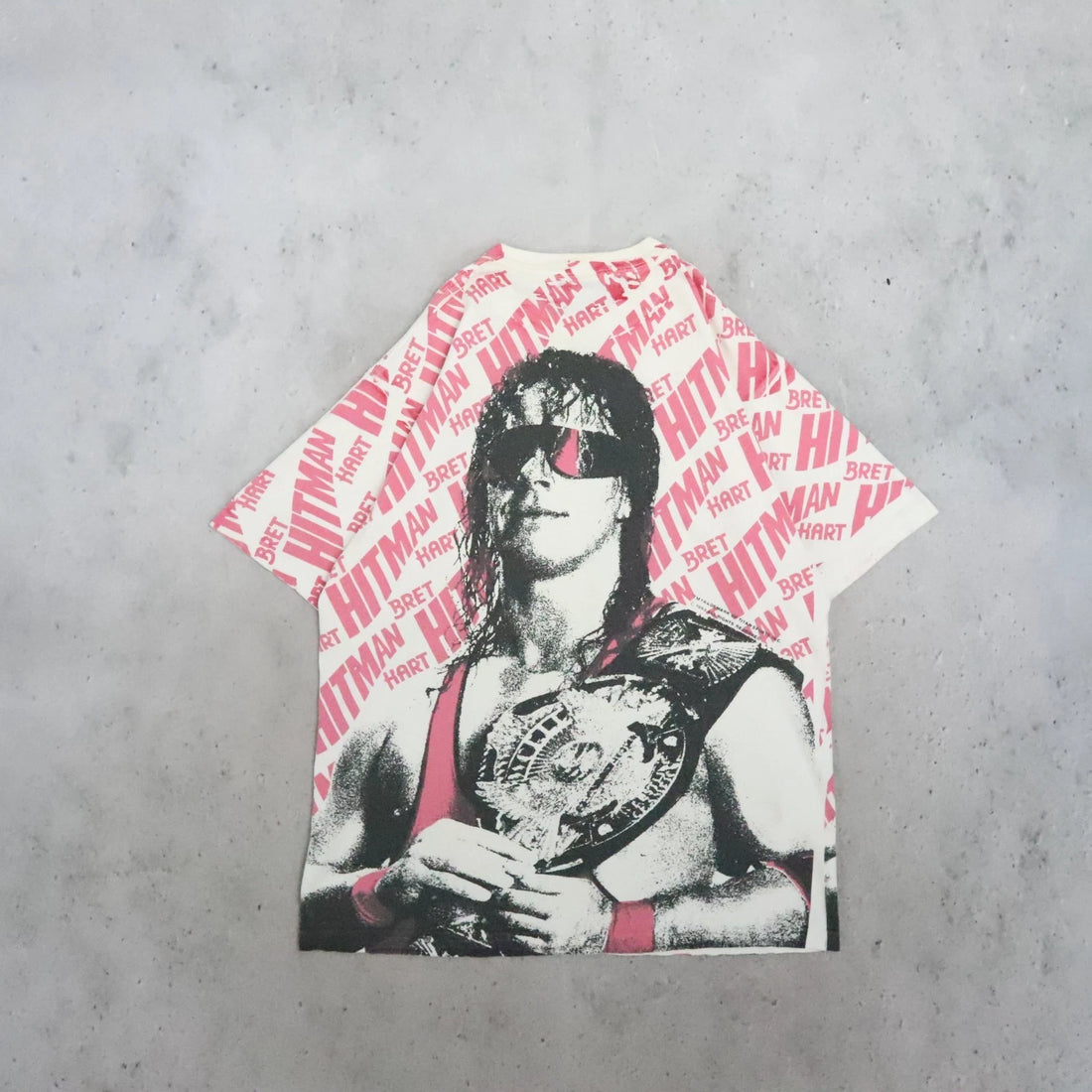 Vintage Bret Hitman Hart Wrestling T-Shirt Size XL WWE WWF