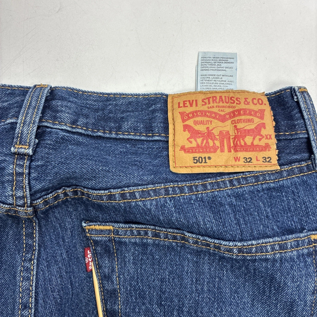 Levi's 501 Denim Jeans Pants Size 32 X 32 Blue