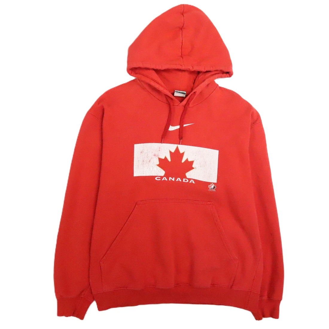 Team Canada Hockey Nike Sweatshirt Hoodie Size Large Red