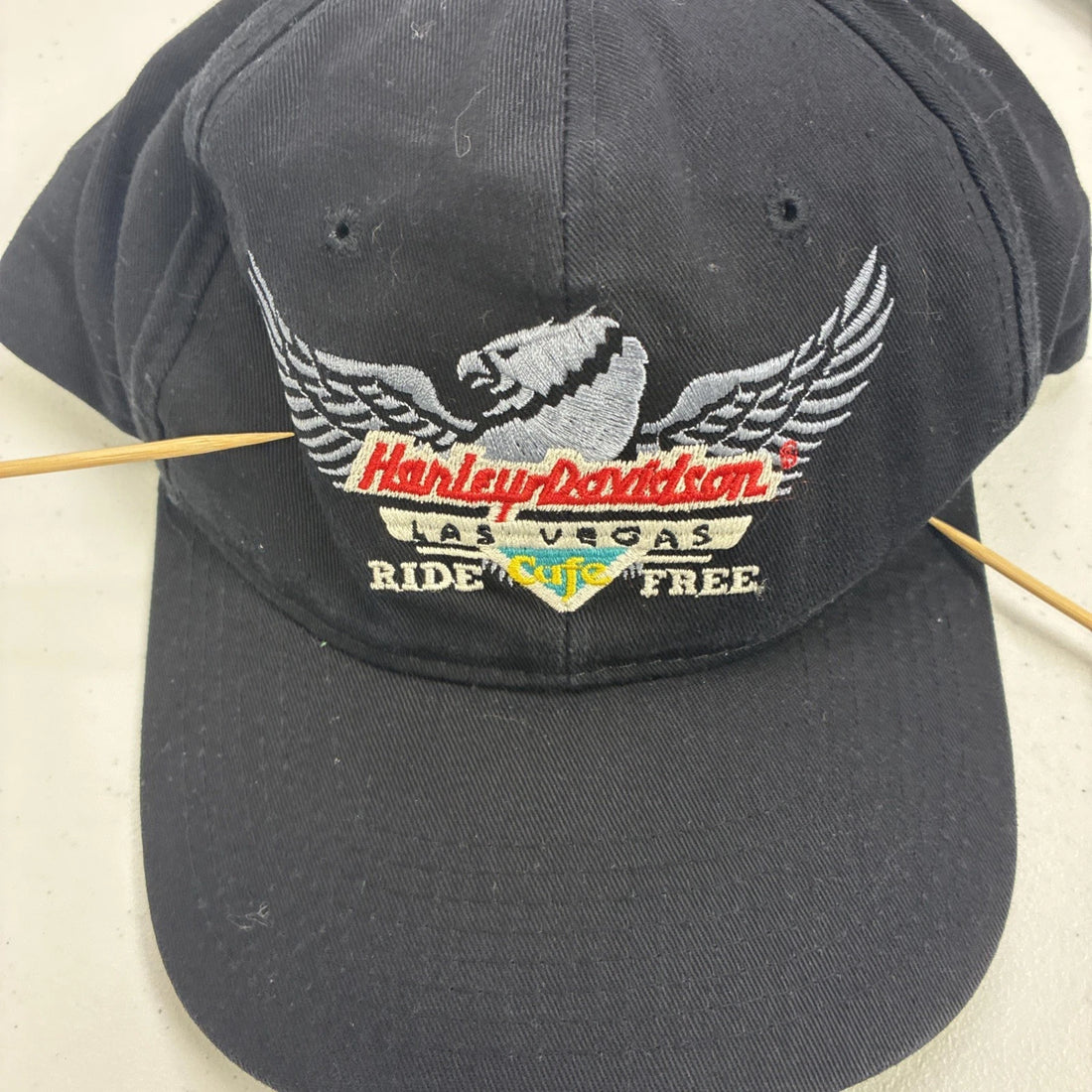Harley Davidson Motorcycles Las Vegas Cafe Ride Free Snapback Hat Cap OSFA