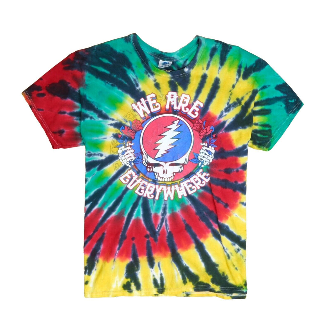 Grateful Dead We Are Everywhere Tie Dye T-Shirt Size Large Band Tee