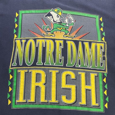 Vintage Notre Dame Fighting Irish Logo 7 T-Shirt Size XL Tall 90s NCAA