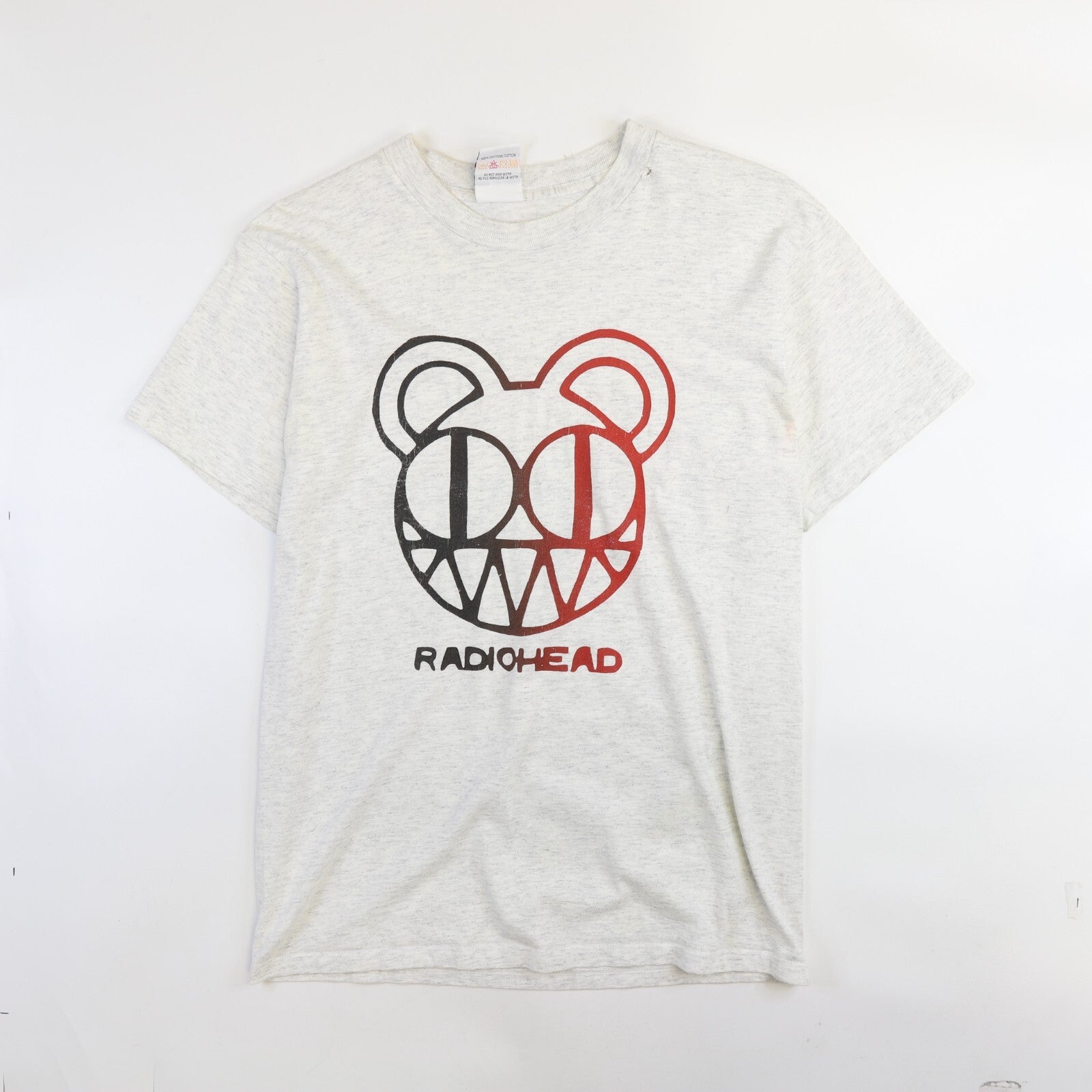 Vintage Radiohead Bear T-Shirt Size Small Adidas Blank 90s