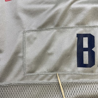 Vintage New England Patriots Tom Brady Reebok Jersey 2XL Silver Alternate NFL