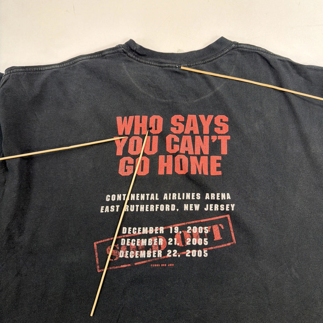 Vintage Bon Jovi Who Says You Can't Go Home T-Shirt Size 3XL 2005
