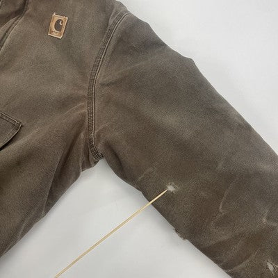 Vintage Carhartt Canvas Work Jacket Large Tall Brown J22