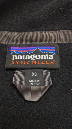 Patagonia Synchilla Fleece Vest Jacket Size XS Black